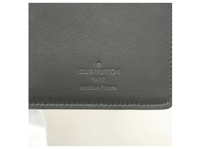 Louis Vuitton Damier Cobalt Portefeuille Brazza Long Wallet Nero Blu navy - vista 5