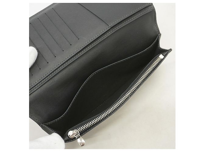 Louis Vuitton Damier Cobalt Portefeuille Brazza Long Wallet Nero Blu navy - vista 7