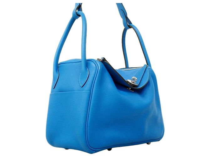 Hermès Bolsa Hermes Lindy 26 Evercolor Blue Zanzibar Azul - vista 2