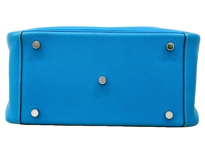 Hermès Bolsa Hermes Lindy 26 Evercolor Blue Zanzibar Azul - vista 3
