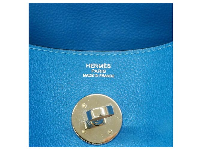 Hermès Bolsa Hermes Lindy 26 Evercolor Blue Zanzibar Azul - vista 5