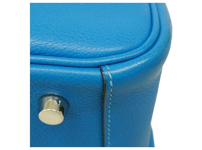 Hermès Bolsa Hermes Lindy 26 Evercolor Blue Zanzibar Azul - vista 8