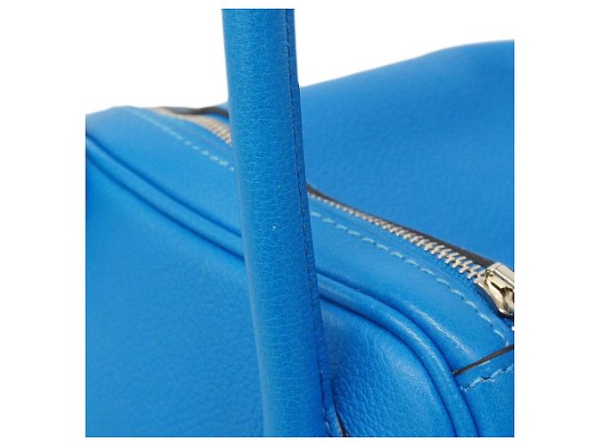 Hermès Bolsa Hermes Lindy 26 Evercolor Blue Zanzibar Azul - vista 9