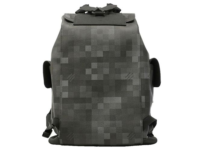 Zaino Louis Vuitton Damouflage Christopher MM Nero - vista 9