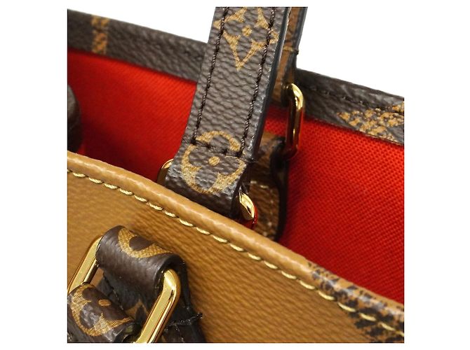 Borsa Tote Louis Vuitton Monogram Giant Reverse OnTheGo MM Marrone - vista 9