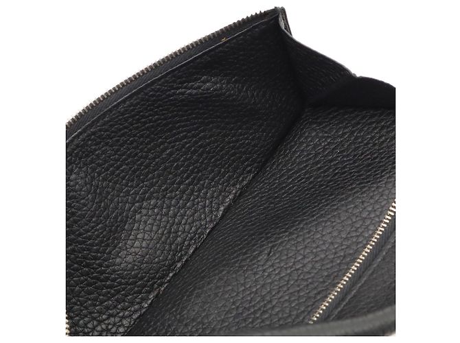 Hermès Portafoglio bi-fold Hermes Dogon Rect Verso Long in pelle Togo nera Nero - vista 7