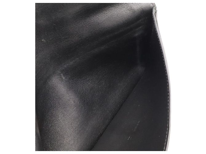 Hermès Portafoglio bi-fold Hermes Dogon Rect Verso Long in pelle Togo nera Nero - vista 9