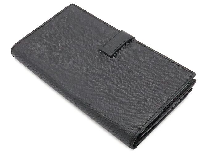 Hermès Cartera larga bi-fold Hermes Bearn Soufflé Negro - vista 3