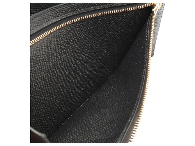 Hermès Cartera larga bi-fold Hermes Bearn Soufflé Negro - vista 7