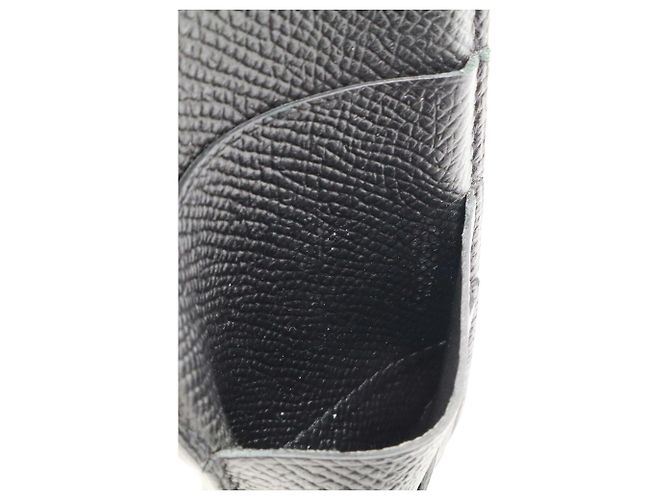 Hermès Cartera larga bi-fold Hermes Bearn Soufflé Negro - vista 9
