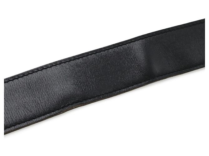 Hermès Hermes H-Martre Wendelgürtel mit H-Schnalle Schwarz Blau - Ansicht 7