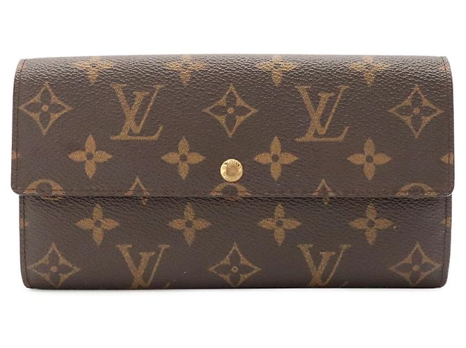 Portafoglio lungo bi-fold Monogram Louis Vuitton Marrone - vista 2