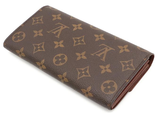 Portafoglio lungo bi-fold Monogram Louis Vuitton Marrone - vista 3