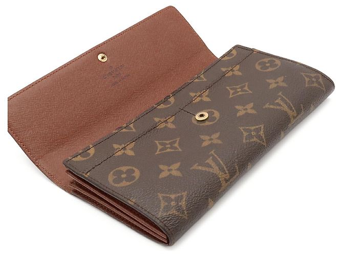 Portafoglio lungo bi-fold Monogram Louis Vuitton Marrone - vista 6