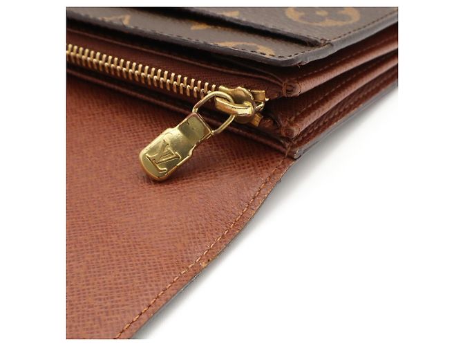 Portafoglio lungo bi-fold Monogram Louis Vuitton Marrone - vista 7