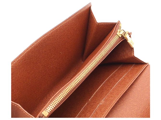 Portafoglio lungo bi-fold Monogram Louis Vuitton Marrone - vista 8