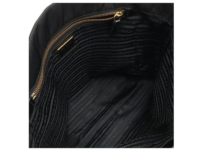 Borsa Tote Prada con logo triangolare Nero - vista 6