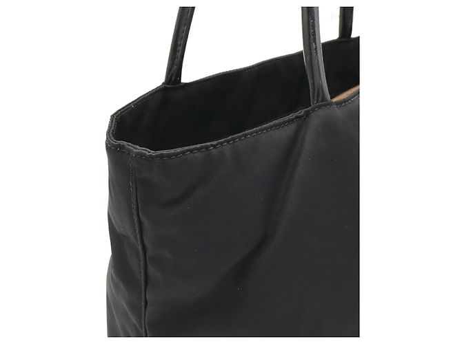 Borsa Tote Prada con logo triangolare Nero - vista 7