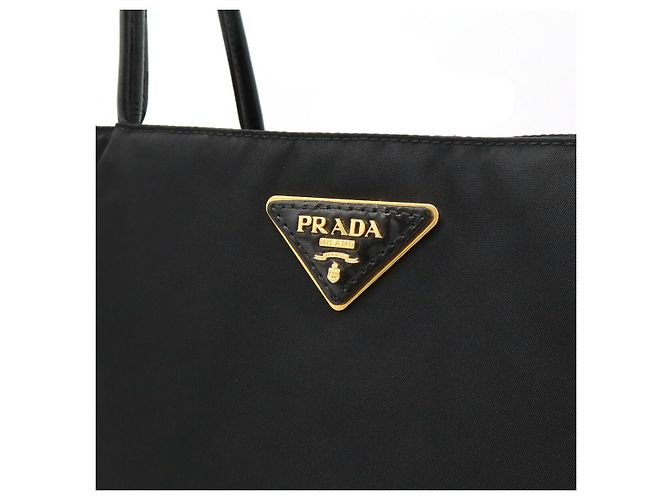 Borsa Tote Prada con logo triangolare Nero - vista 8