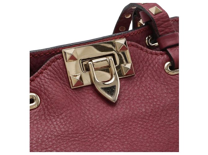 Valentino Garavani Borsa Valentino Rockstud Rosa - vista 5