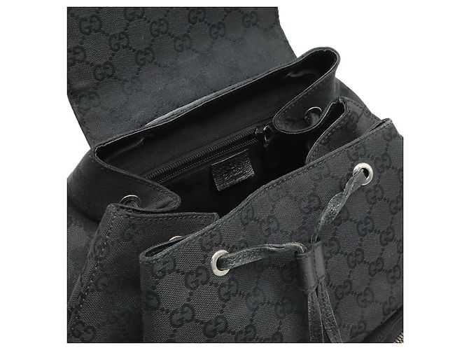 Zaino Gucci GG Canvas Jackie Line Nero - vista 7