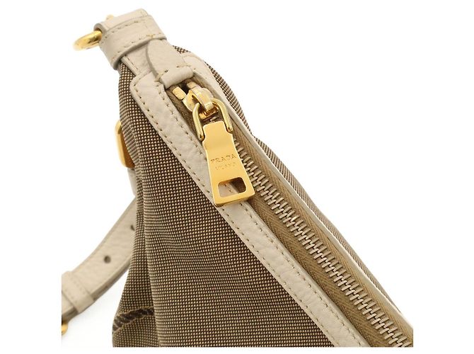 Borsa a tracolla Prada in jacquard con logo Multicolore - vista 4