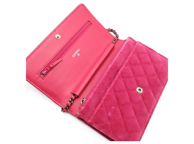 Portafoglio con catena Chanel Boy Rosa - vista 8