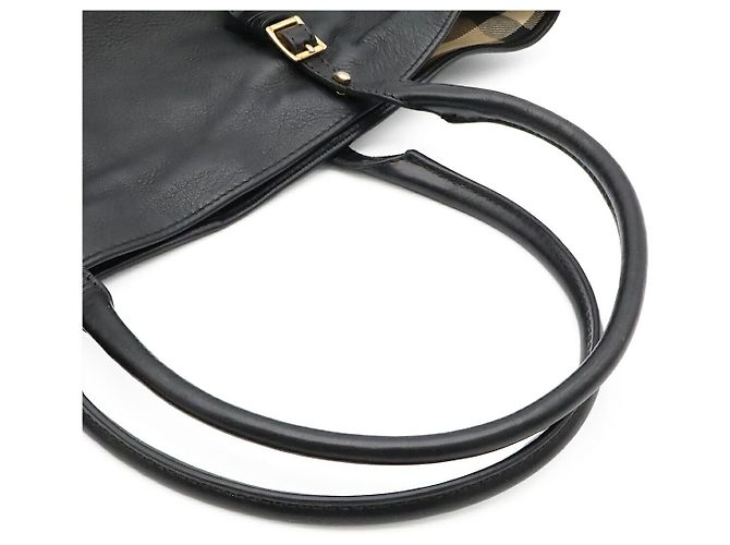 Burberry Check Tote Bag Schwarz - Ansicht 4