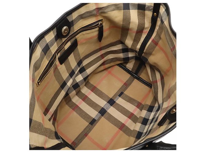 Burberry Check Tote Bag Schwarz - Ansicht 5