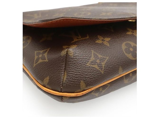 Borsa a spalla corta Louis Vuitton Musette Tango Marrone - vista 3