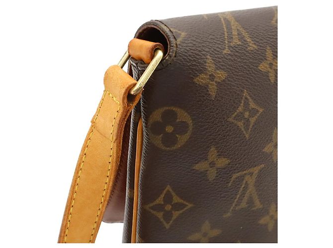 Borsa a spalla corta Louis Vuitton Musette Tango Marrone - vista 4