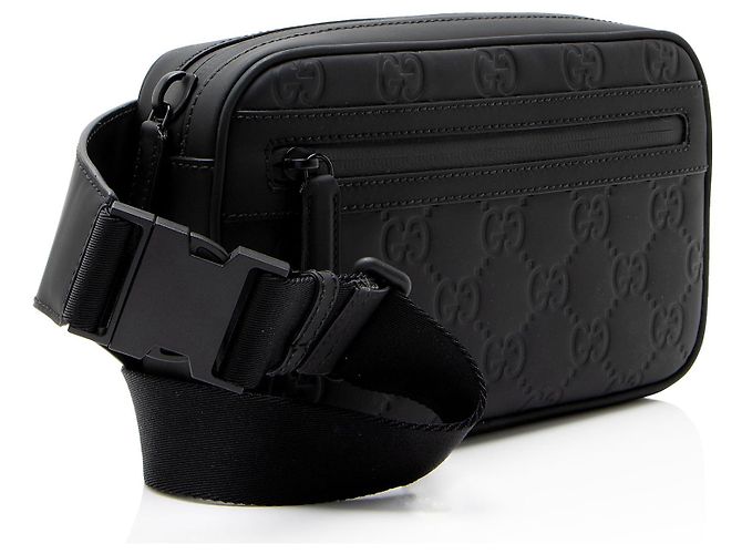 Borsa cintura Gucci GG Rubber Effect Nero - vista 2