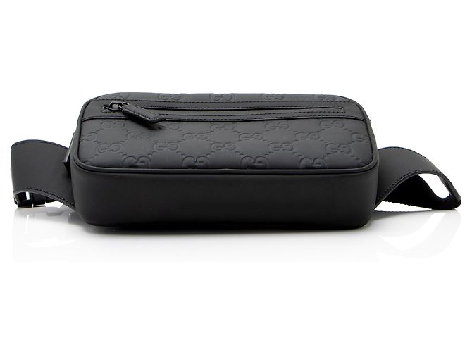 Borsa cintura Gucci GG Rubber Effect Nero - vista 4