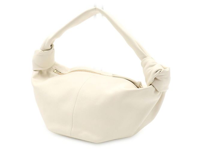 Borsa Bottega Veneta Double Knot Bianco - vista 2