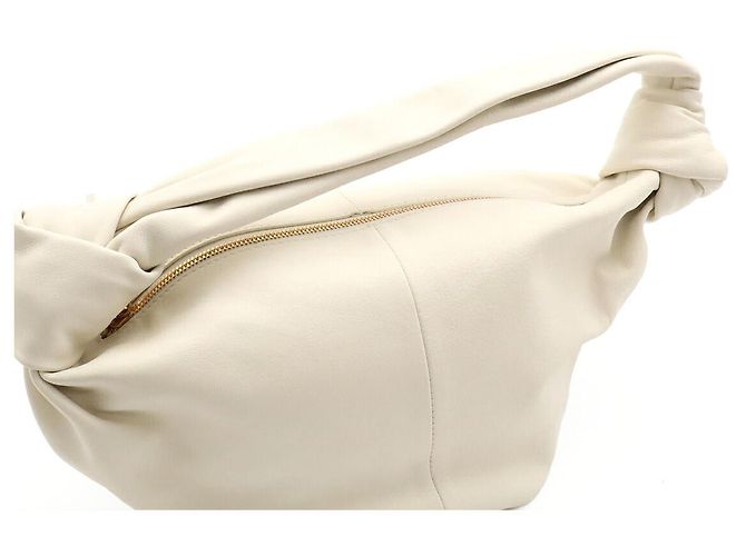 Borsa Bottega Veneta Double Knot Bianco - vista 4