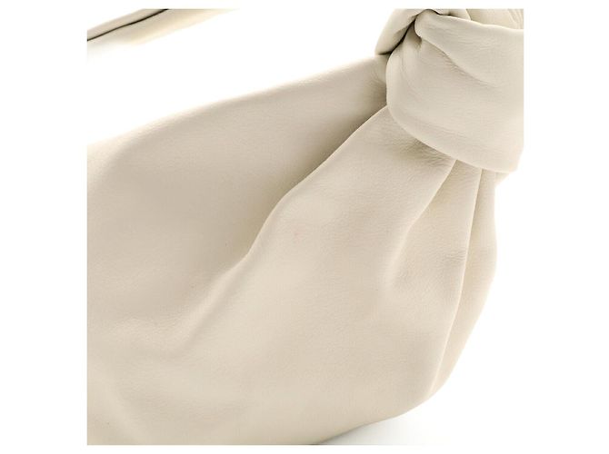 Borsa Bottega Veneta Double Knot Bianco - vista 7