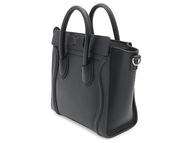 Céline Borsa Celine Luggage Nano Shopper Nero - vista 2