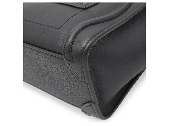 Céline Borsa Celine Luggage Nano Shopper Nero - vista 3