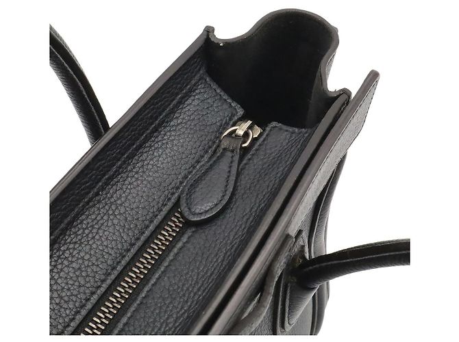 Céline Borsa Celine Luggage Nano Shopper Nero - vista 5