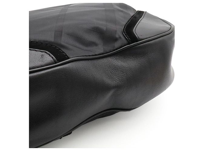 Borsa a tracolla Burberry Shadow Check Nero - vista 6