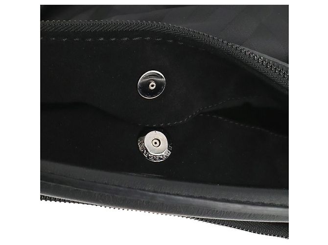 Borsa a tracolla Burberry Shadow Check Nero - vista 8