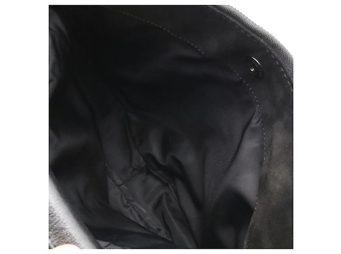 Borsa a tracolla Burberry Shadow Check Nero - vista 9
