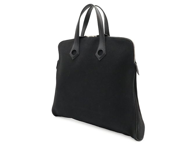 Borsa Tote Hermès Nera in Tela Nero - view 2