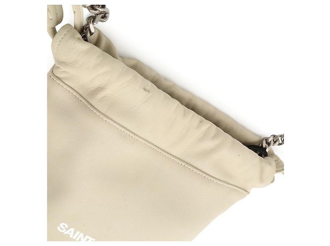 Autre Marque Borsa a tracolla Yves Saint Laurent Teddy Chain Marrone Beige - vista 6