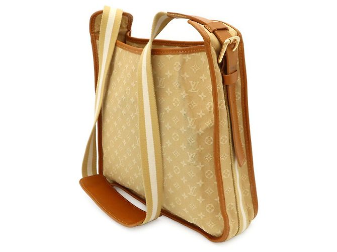 Louis Vuitton Monogram Mini Schultertasche Braun Beige - Ansicht 2