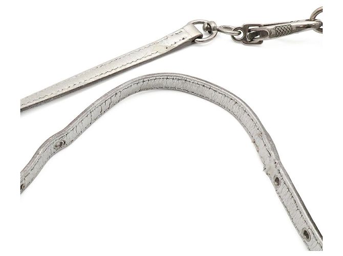 Borsa a spalla Miu Miu Matelassé Gather Argento Metallico - vista 4