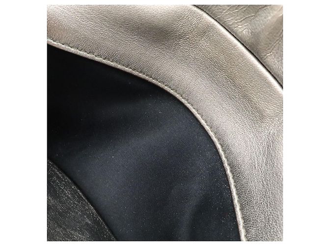 Borsa a spalla Miu Miu Matelassé Gather Argento Metallico - vista 9