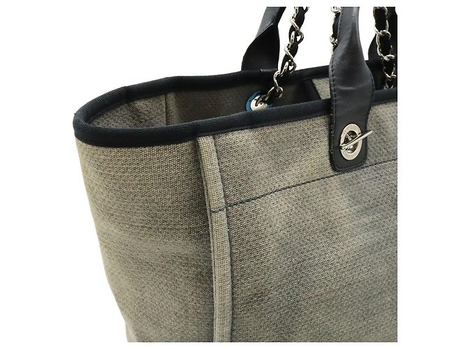Chanel Deauville Tote Grau - Ansicht 8