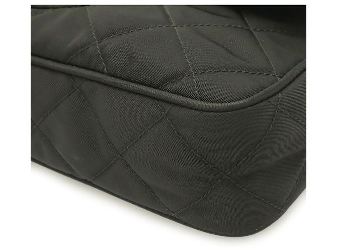 Borsa a tracolla Prada in nylon trapuntato Nero - vista 3