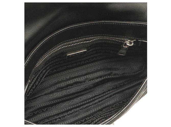 Borsa a tracolla Prada in nylon trapuntato Nero - vista 6